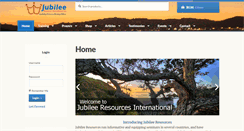 Desktop Screenshot of jubileeresources.org