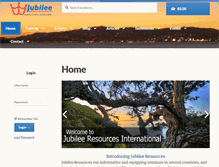 Tablet Screenshot of jubileeresources.org